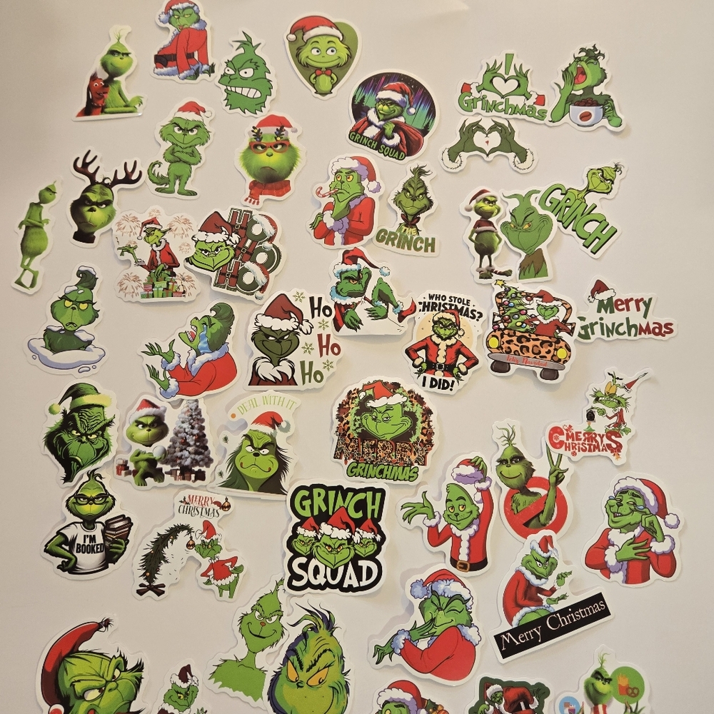 🍒🍒 Grinch Christmas Sticker Set